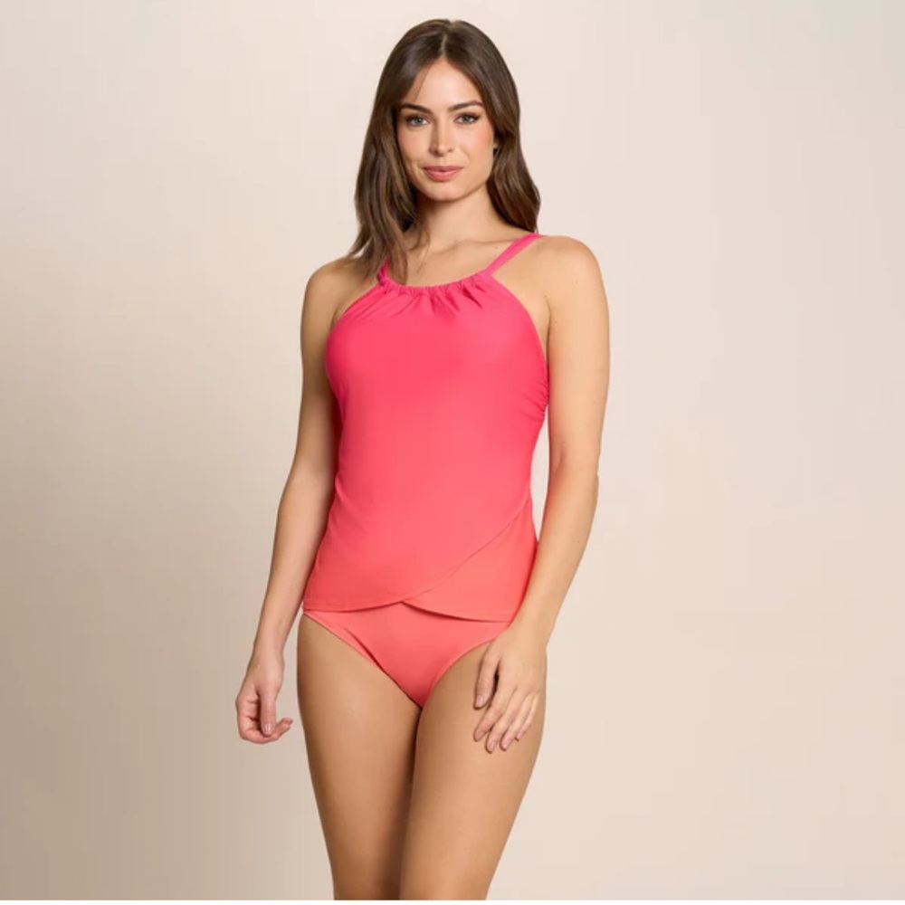 AUDREY DRAPE TANKINI SWIM two-piece swimsuit